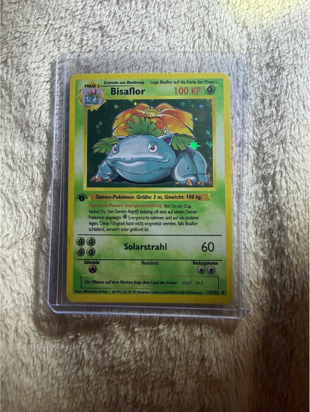 Venusaur (Bisaflor) Holo Rare Pokémon Card - German Edition